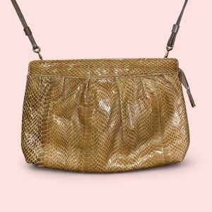 Cute Vintage 80s indie sleaze snakeskin crossbody studio 54 nightclub